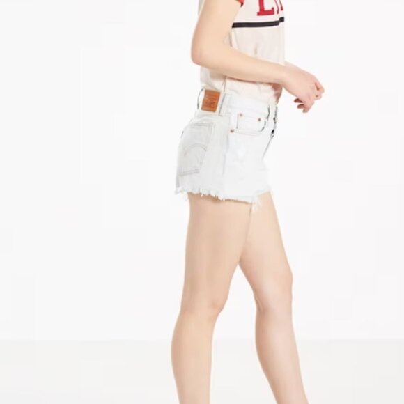 Levi's Acid Wash High Rise Wedgie Fit Shorts size 26 - Picture 10 of 16